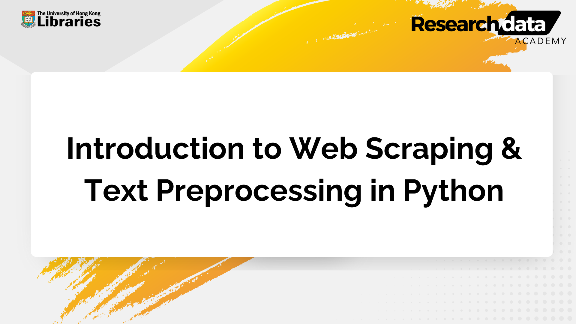 Introduction to Web Scraping & Text Preprocessing in Python